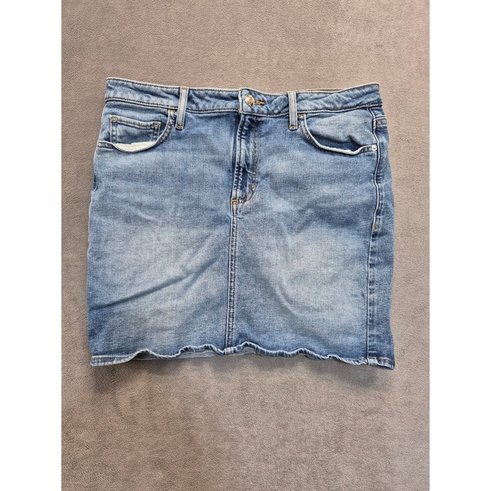 Guess Womens Size 29 Light Wash Denim Mini Skirt Stretch Y2K Casual Jean Skirt